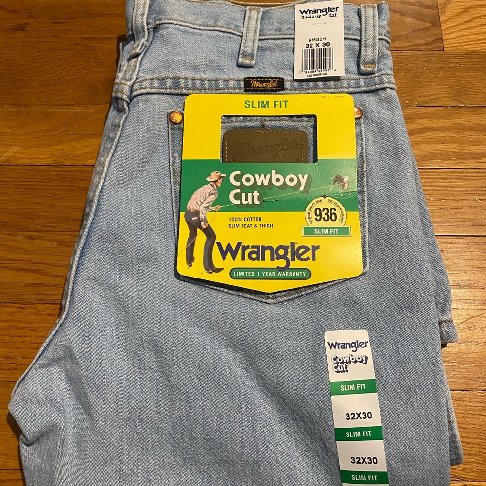 Mens Wrangler Jeans Slim Cowboy Cut